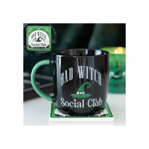 Bad Witch Social Club Mug and Coaster Set