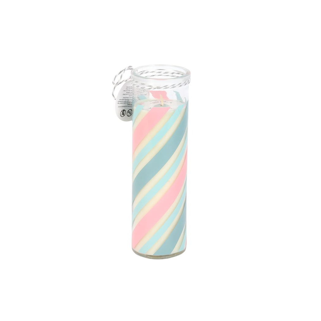 Candy Stripe Bubblegum Tube Candle - Image 3