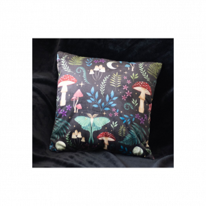 35cm Square Dark Forest Print Cushion