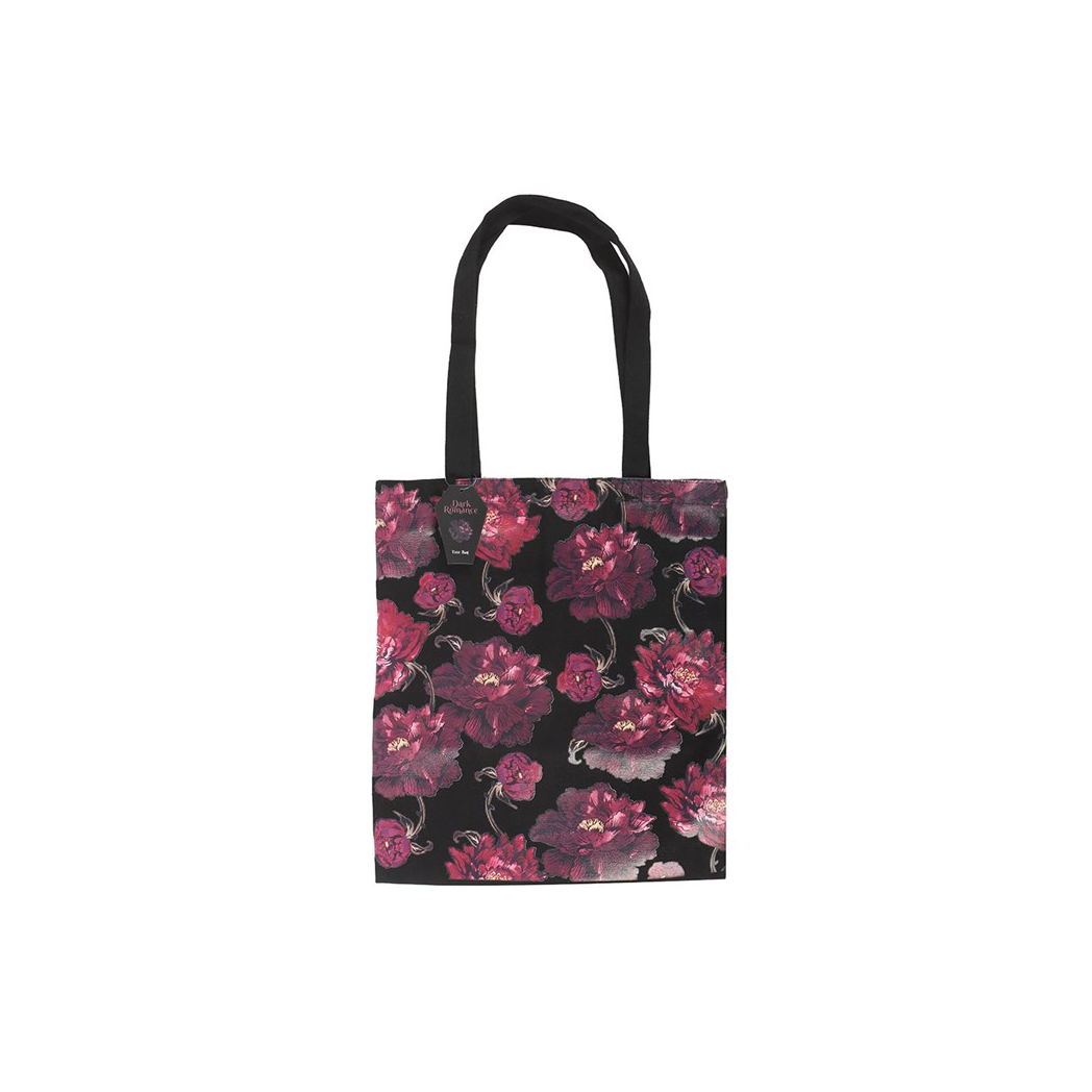Dark Romance Floral Print Tote Bag - Image 2