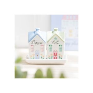 Pastel House Salt and Pepper Shakers