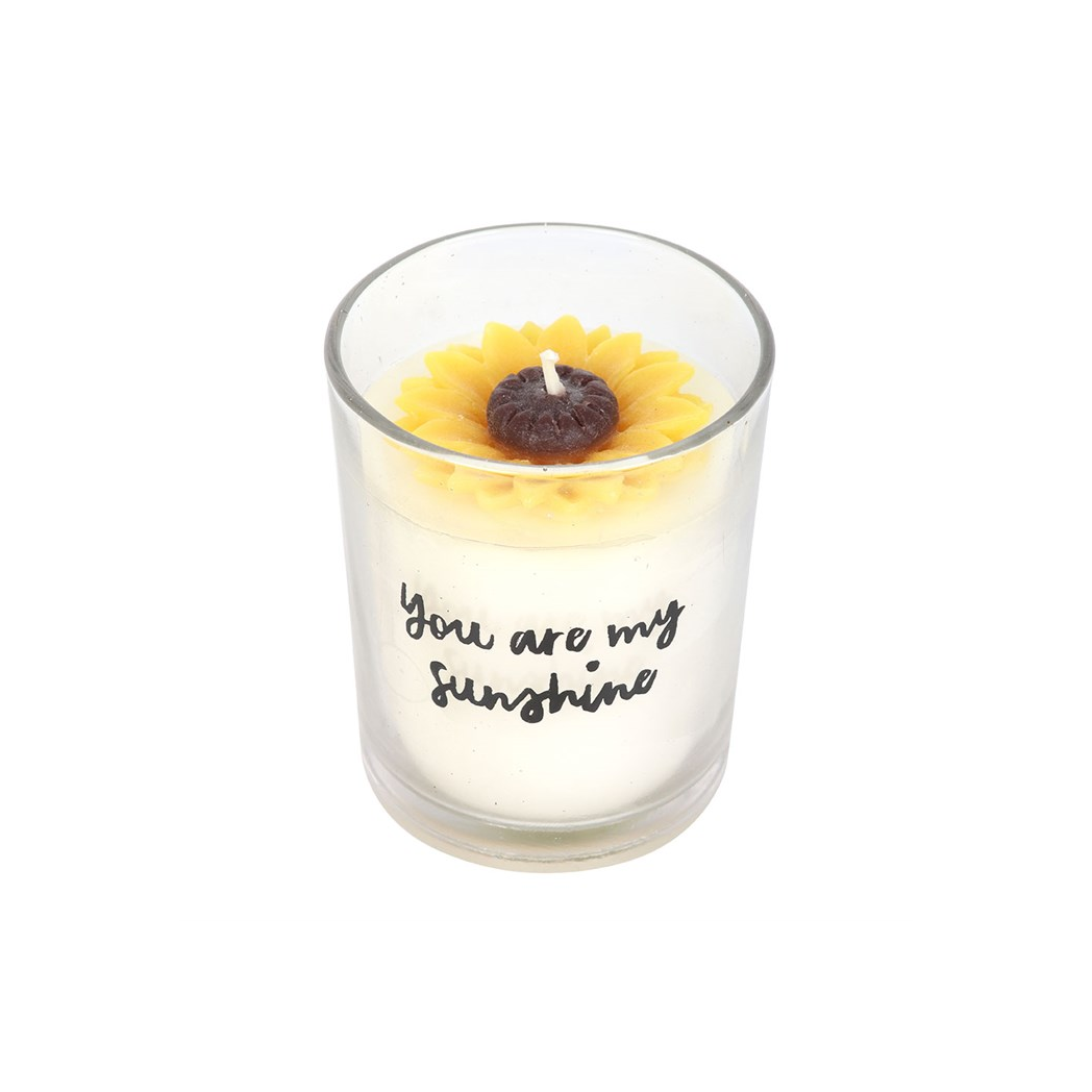 You Are My Sunshine Candle with 3D Sunflower - Image 4
