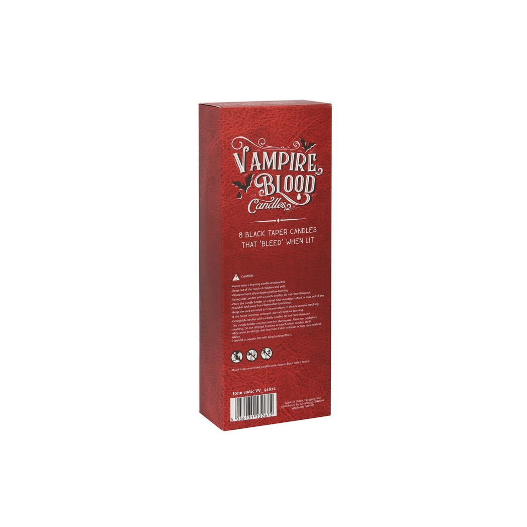 Set of 8 Vampire Blood Taper Candles - Image 5