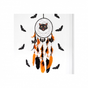 Black Cat Halloween Dreamcatcher