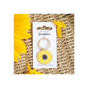 You Are My Sunshine Sunflower Keyring