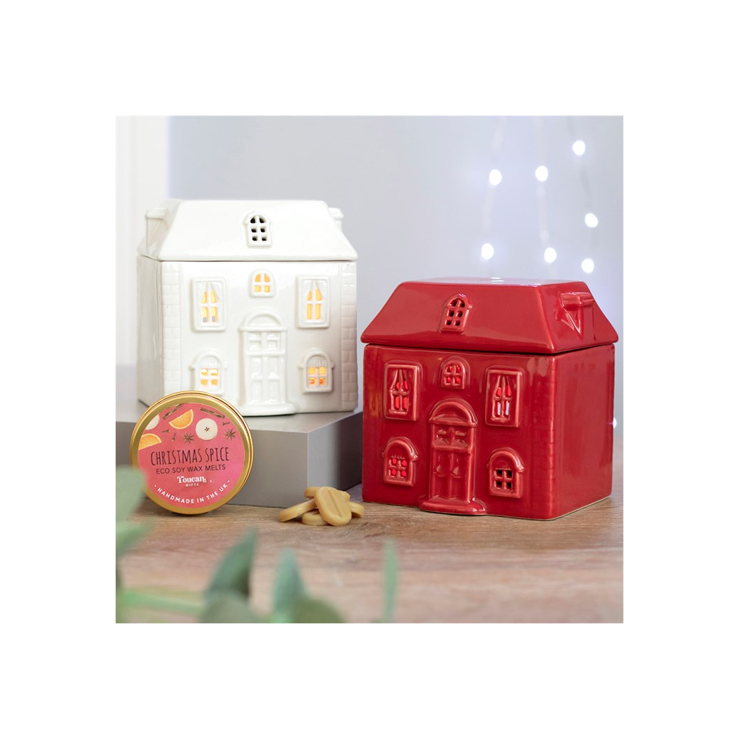 Red Ceramic House Oil Burner - Image 6