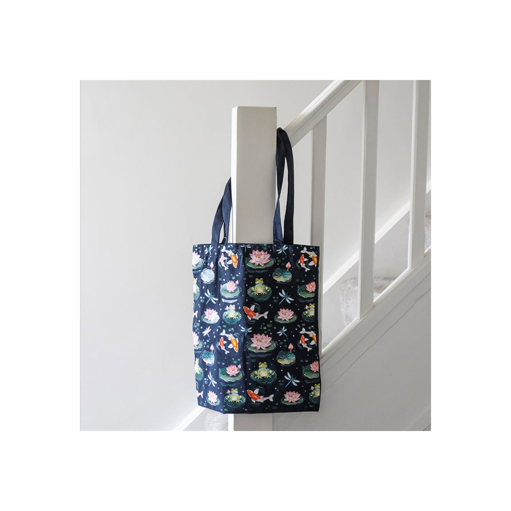 Pond Print Polycotton Tote Bag