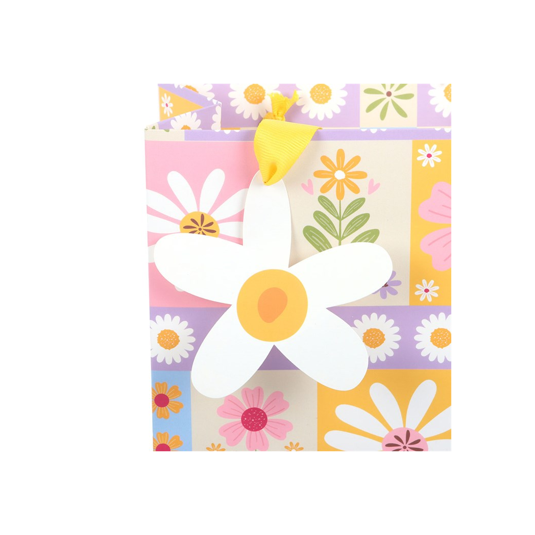 23cm Floral Patchwork Print Gift Bag - Image 3