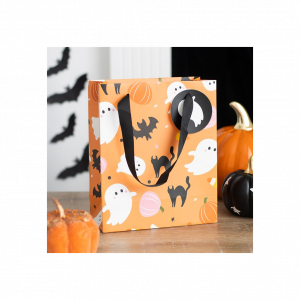 23cm Sweet and Spooky Ghost Print Gift Bag