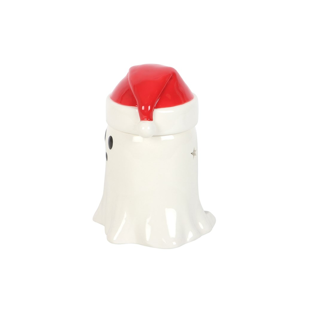 Ghost with Santa Hat Oil Burner and Wax Warmer - Image 4