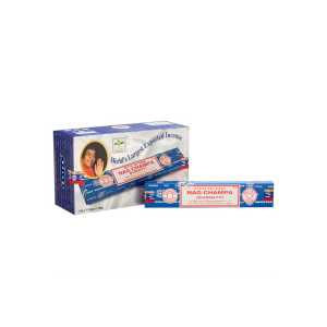Set of 12 Packets of Nagchampa Incense Sticks by Satya