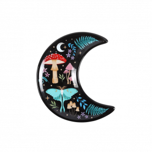 Crescent Moon Dark Forest Print Trinket Dish