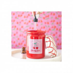 Cherry Jam Jar Oil Burner and Wax Warmer