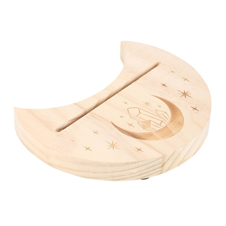Natural Crystal Crescent Moon Tarot Card Stand - Image 3