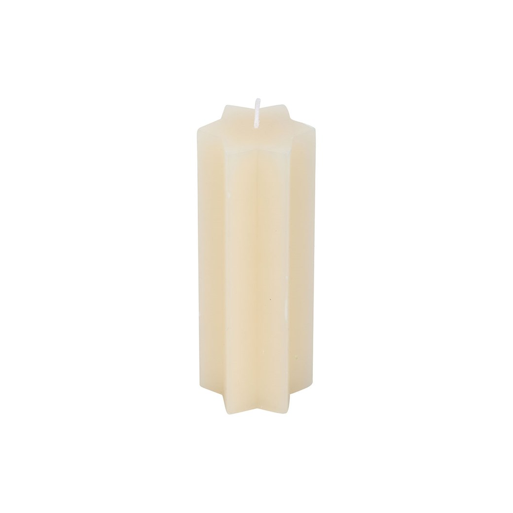Cream Starry Night Star Shaped Taper Candle - Image 2