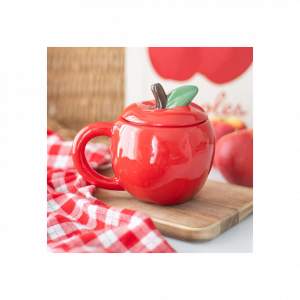 Apple Shaped Lidded Mug