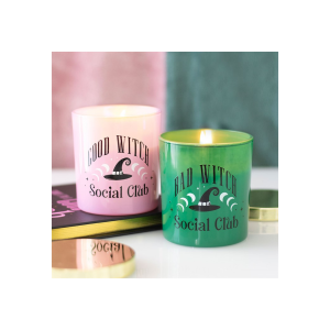 Set of 2 Good Witch and Bad Witch Scented Candles