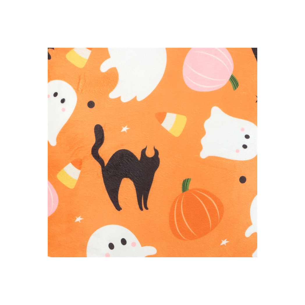 Square Sweet and Spooky Ghost Print Cushion - Image 3