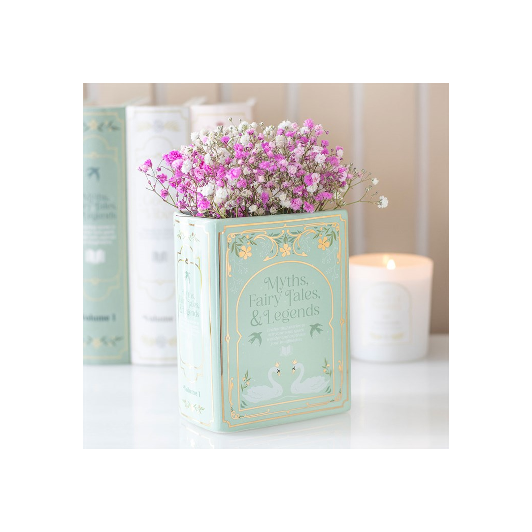 Green Book Shaped Vase