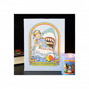 19x25cm Stay Positive Canvas Plaque by Steven Rhodes