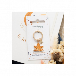 Autumn Magic Leaf Keyring