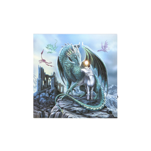 Protector of Magick Light Up LED Canvas Plaque by Lisa Parker