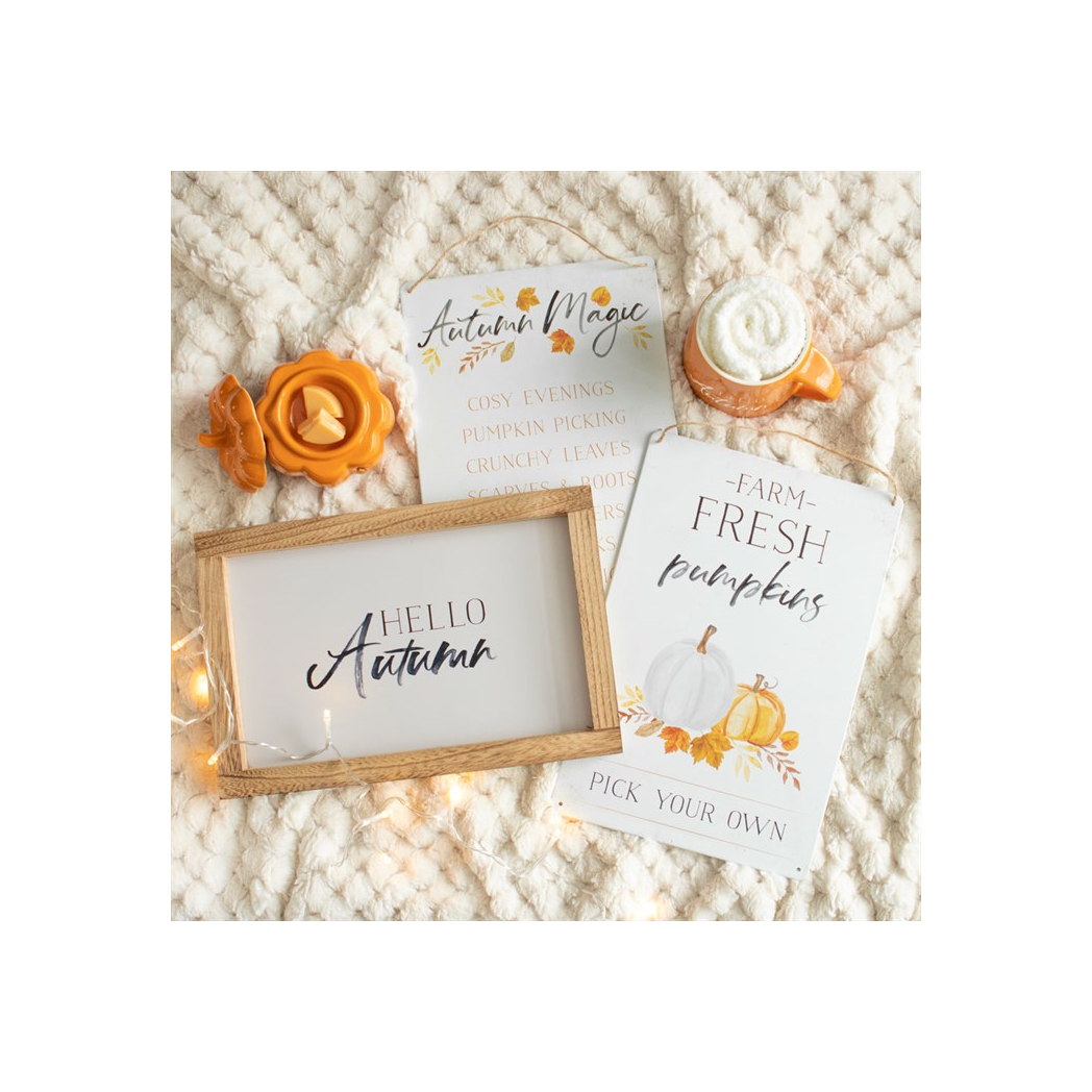 Hello Autumn Wooden Frame Sign - Image 5