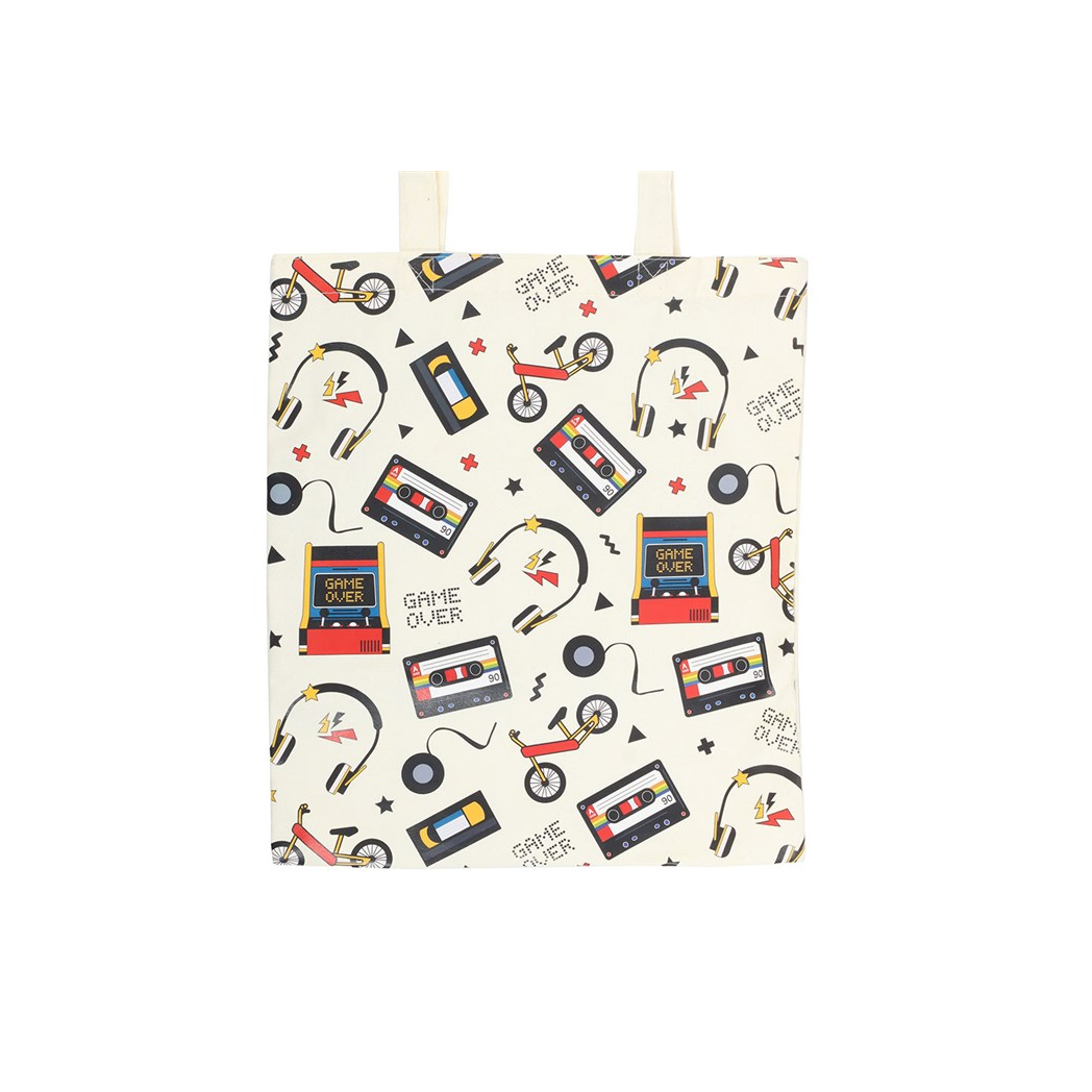 Retro 80s Print Polycotton Tote Bag - Image 3