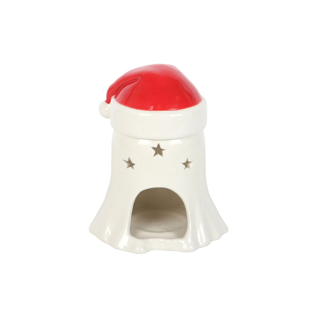 Ghost with Santa Hat Oil Burner and Wax Warmer - Image 5