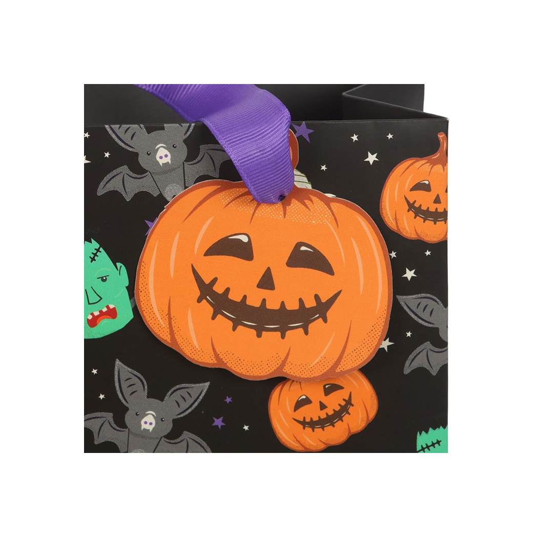23cm Medium Monster Mash Print Gift Bag - Image 3