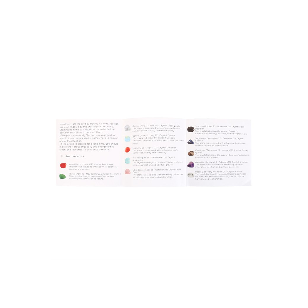 Astrology Wheel Crystal Grid Set - Image 4