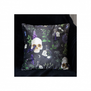35cm Square Venom & Vines Print Cushion