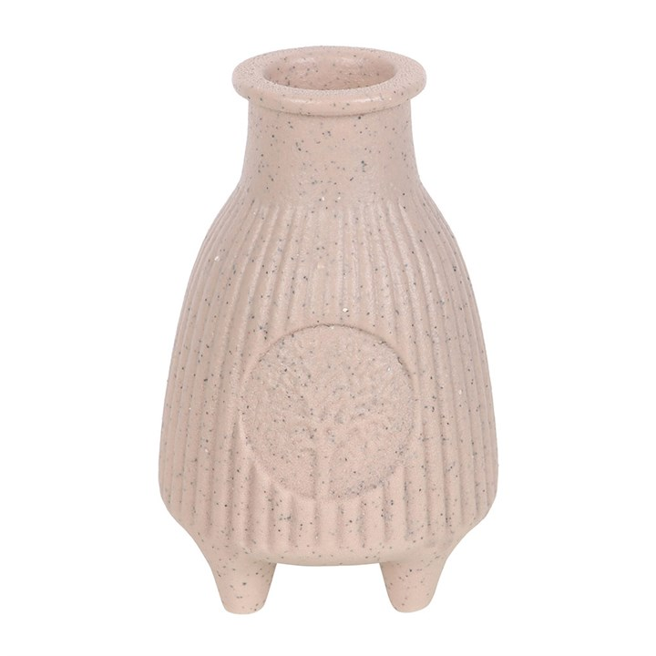 Greige Ribbed Palo Santo Burner - Image 2