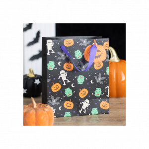 23cm Medium Monster Mash Print Gift Bag