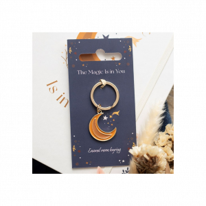 Autumn Magic Moon Keyring