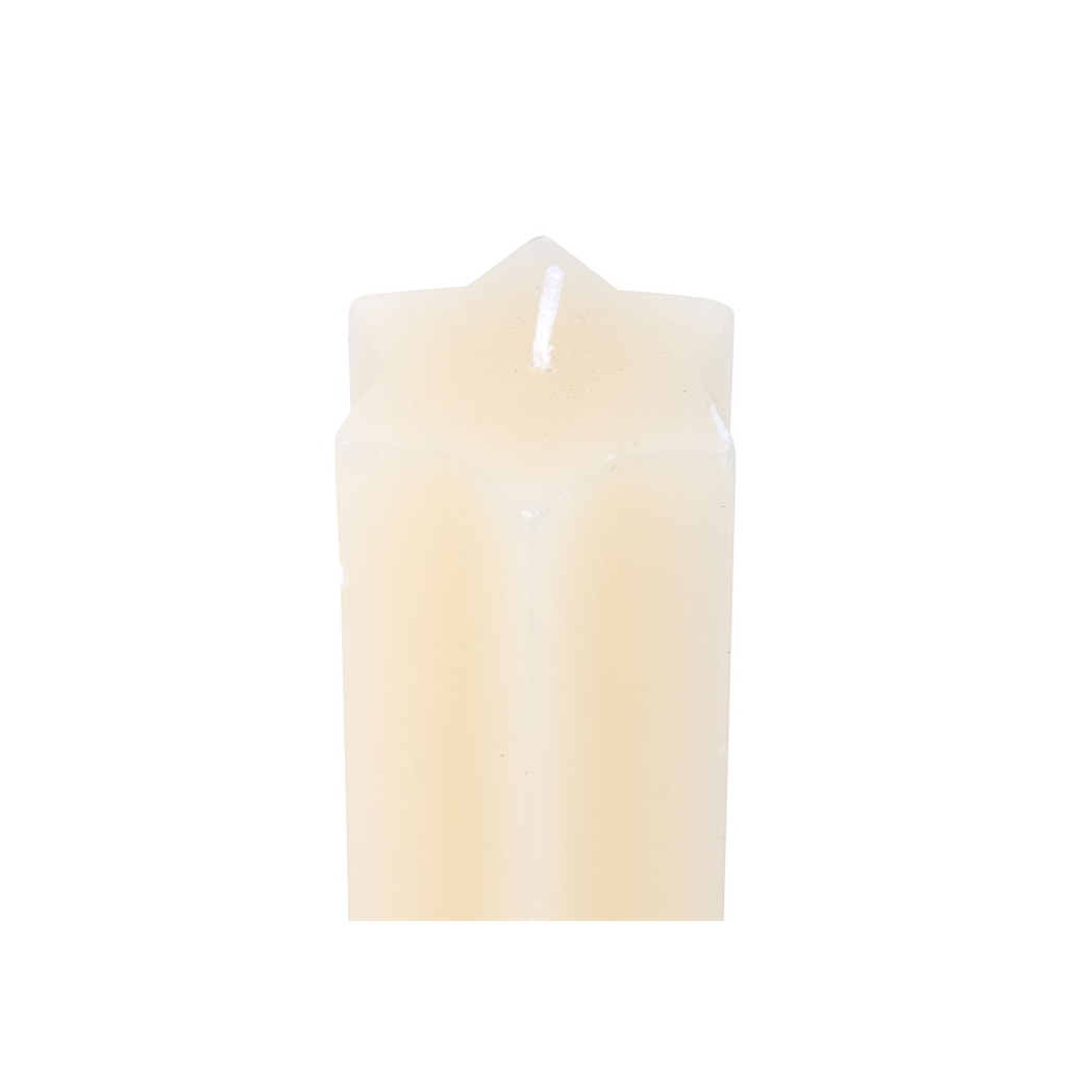 Cream Starry Night Star Shaped Taper Candle - Image 4
