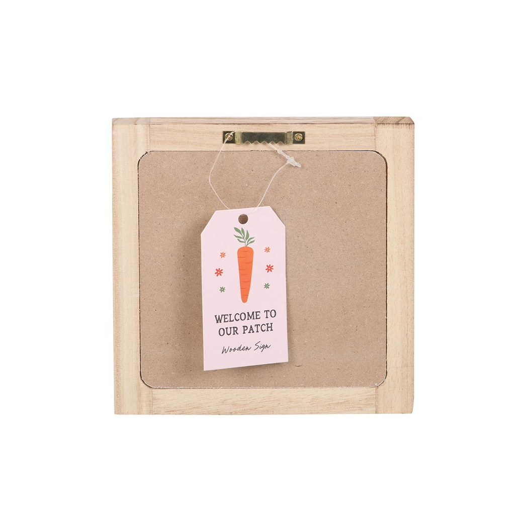 Welcome to Our Patch Wooden Frame Sign - Image 4
