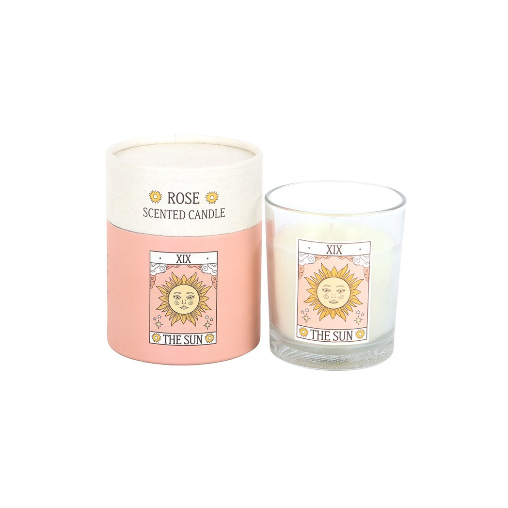 The Sun Vintage Tarot Rose Candle - Image 2