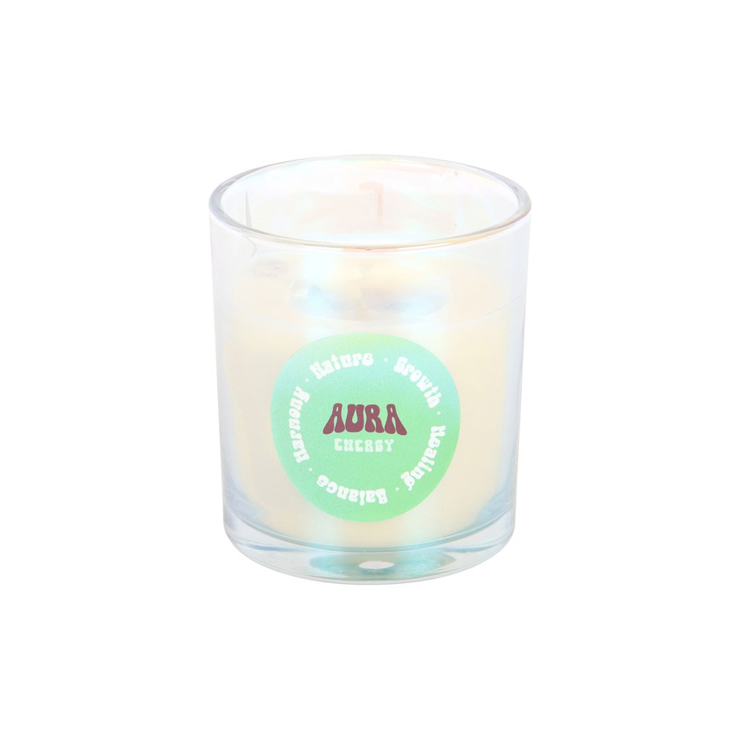 Aura Energy Lotus Mint Tea Iridescent Candle - Image 3