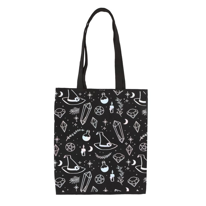 Crystal Witch Print Polycotton Tote Bag - Image 2
