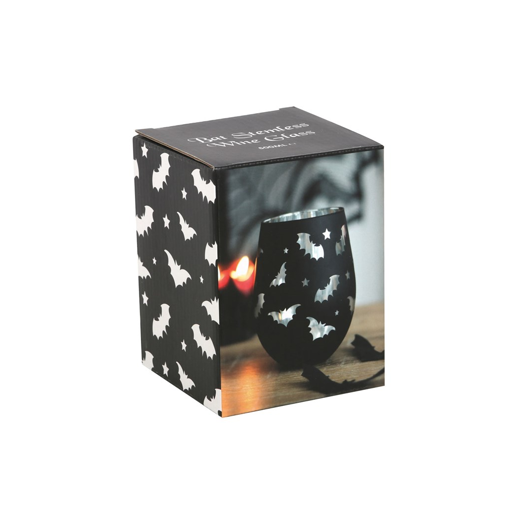 Bat Stemless Wine Glass - Image 3