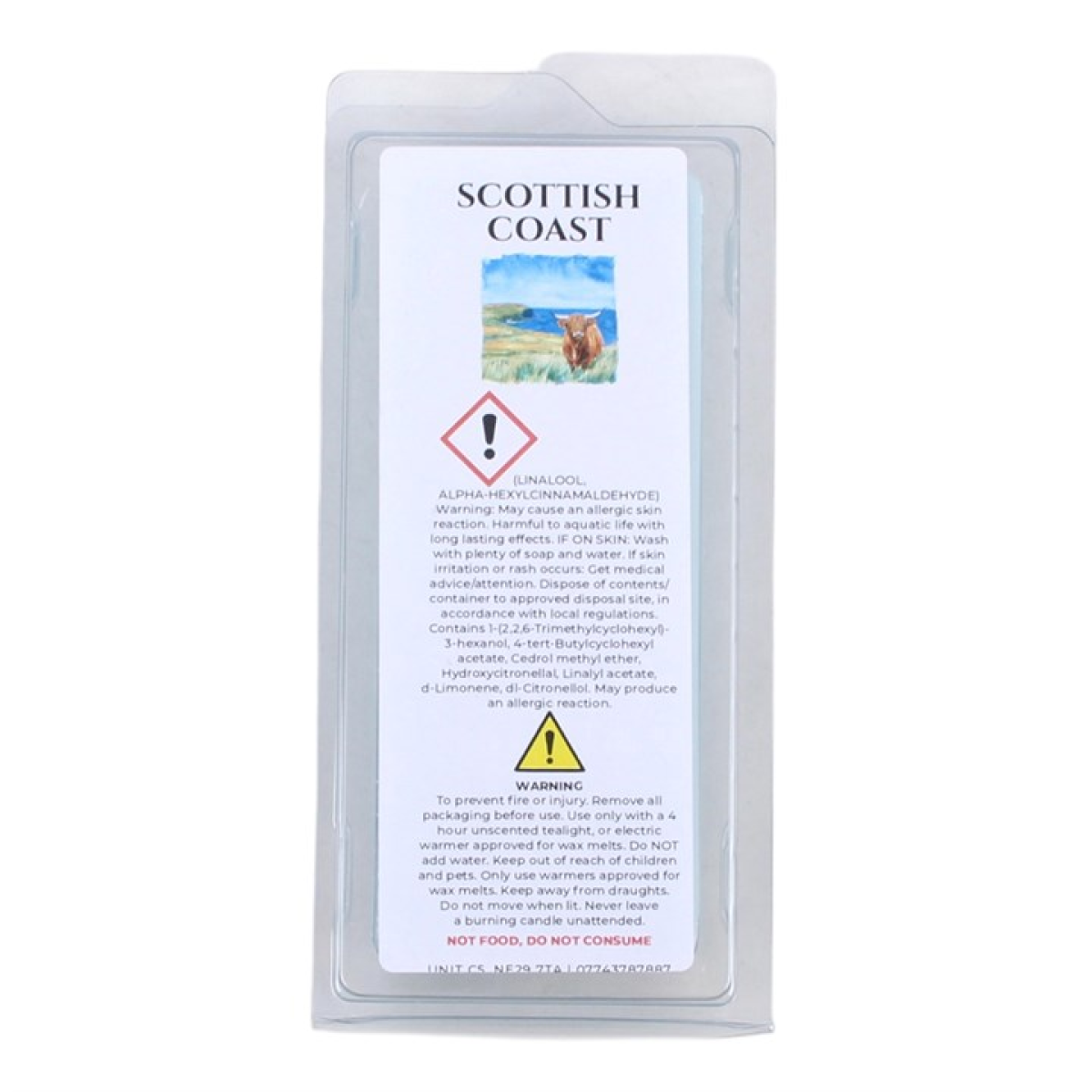 Scottish Coast 50g Wax Melt Snap Bar