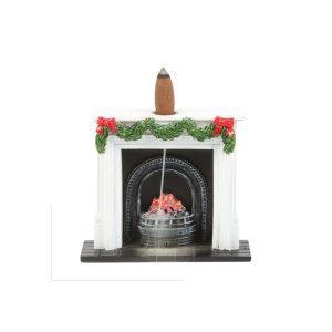 Christmas Fireplace Backflow Incense Burner